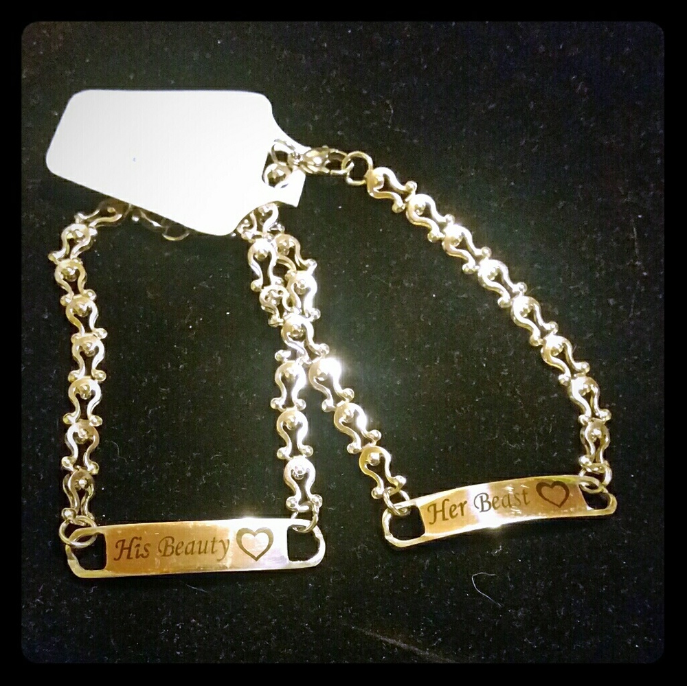 Hid beauty her beast stainless steel bracelets